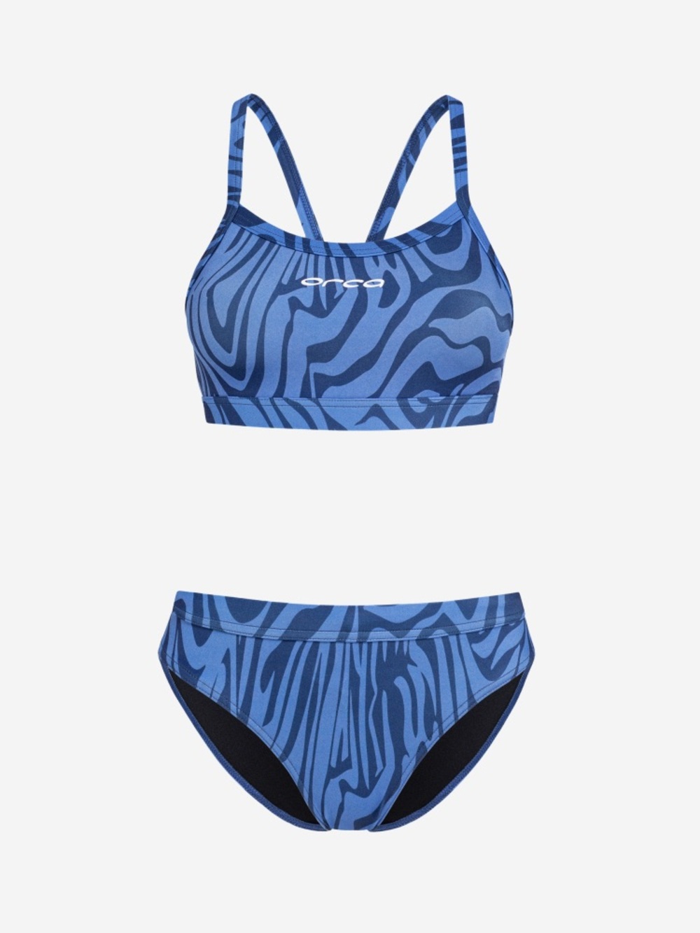 NWT Orca Deep Blue Sky Bikini Top & Bottom Set